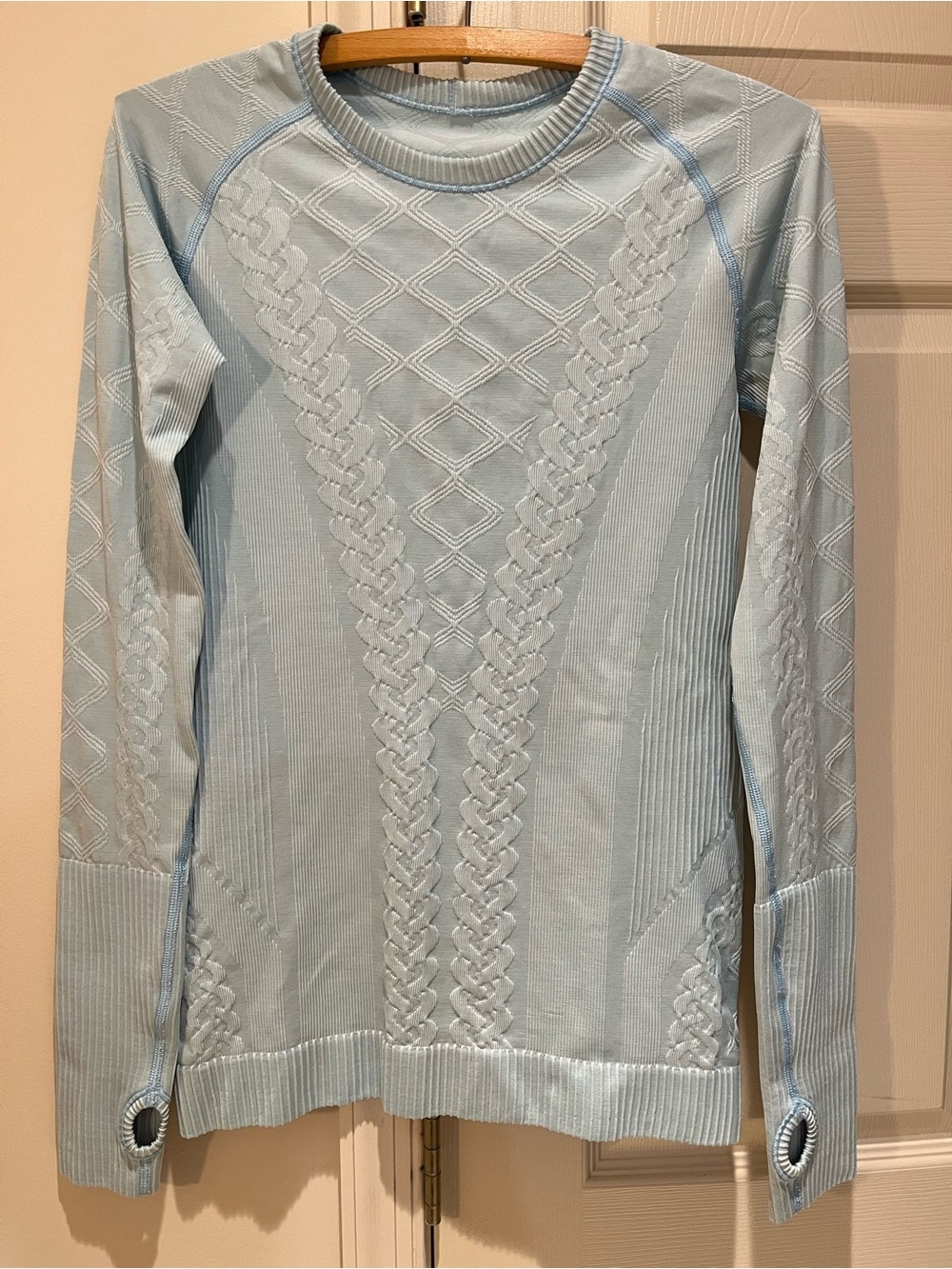lululemon Rest Less Light Blue Crewneck Pullover size 4 - Picture 4 of 10